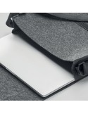 Sac messager  en feutre RPET personnalisable BAGLO Matières : PET recyclé Couleurs : pierre goodies publicitaire événementiel