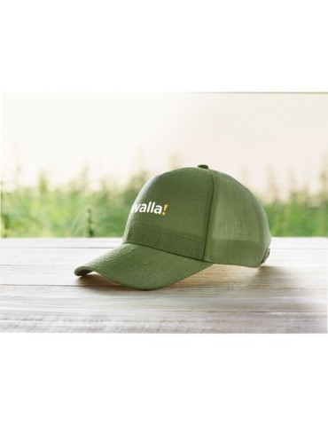Casquette baseball  en chanvre personnalisée pas cher - NAIMA CAP marquage couleur éclatante