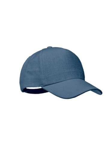 Casquette baseball  en chanvre personnalisée pas cher - NAIMA CAP Matières : chanvre Couleurs : bleu goodies publicitaire événem