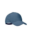 Casquette baseball  en chanvre personnalisée pas cher - NAIMA CAP Matières : chanvre Couleurs : bleu goodies publicitaire événem