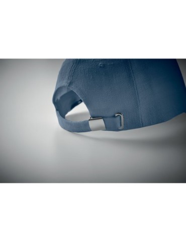 Casquette baseball  en chanvre personnalisée pas cher - NAIMA CAP Matières : chanvre Couleurs : bleu accessoire événementiel uni