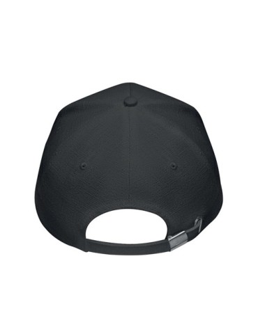 Casquette baseball  en chanvre personnalisée pas cher - NAIMA CAP Matières : chanvre Couleurs : noir objet promotionnel éco-resp