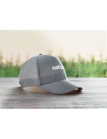 Casquette baseball  en chanvre personnalisée pas cher - NAIMA CAP Matières : chanvre Couleurs : gris objet promo petit budget