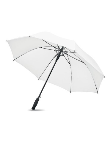 Parapluie publicitaire 27'' en pongée GRUSA Matières : verre Couleurs : blanc objet promo petit budget