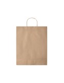 Sac en papier grand format personnalisé - PAPER TONE L Matières : papier recyclé Couleurs : beige personnalisation rapide en Fra
