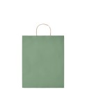 Sac en papier grand format personnalisé - PAPER TONE L Matières : papier recyclé Couleurs : vert impression logo haute qualité
