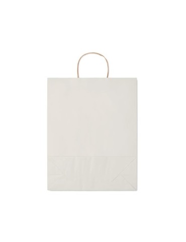 Sac en papier grand format personnalisé - PAPER TONE L Matières : papier recyclé Couleurs : blanc objet promotionnel éco-respons