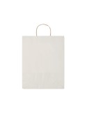 Sac en papier grand format personnalisé - PAPER TONE L Matières : papier recyclé Couleurs : blanc objet promotionnel éco-respons