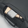 Sac à dos ordinateur  personnalisable 300D RPET - SINGAPORE Matières : PET Couleurs : noir goodies publicitaire événementiel