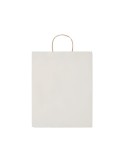 Sac en papier grand format personnalisé - PAPER TONE L Matières : papier recyclé Couleurs : blanc personnalisation sur mesure
