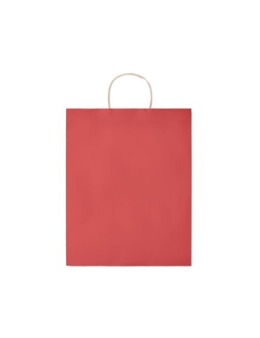 Sac en papier grand format personnalisé - PAPER TONE L Matières : papier recyclé Couleurs : rouge accessoire événementiel unique