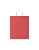 Sac en papier grand format personnalisé - PAPER TONE L Matières : papier recyclé Couleurs : rouge accessoire événementiel unique