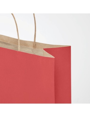 Sac en papier grand format personnalisé - PAPER TONE L Matières : papier recyclé Couleurs : rouge goodies personnalisé en stock