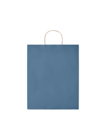 Sac en papier grand format personnalisé - PAPER TONE L Matières : papier recyclé Couleurs : bleu goodies entreprise design