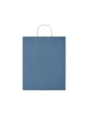 Sac en papier grand format personnalisé - PAPER TONE L Matières : papier recyclé Couleurs : bleu goodies entreprise design