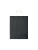 Sac en papier grand format personnalisé - PAPER TONE L Matières : papier recyclé Couleurs : noir cadeau collaborateur premium