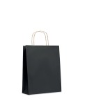 Sac en papier moyen format  personnalisable PAPER TONE M Matières : papier recyclé Couleurs : noir