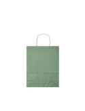 Sac en papier moyen format  personnalisable PAPER TONE M Matières : papier recyclé Couleurs : vert livraison express 24h 48h
