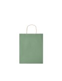 Sac en papier moyen format  personnalisable PAPER TONE M Matières : papier recyclé Couleurs : vert objet promo petit budget