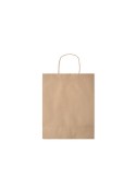 Sac en papier moyen format  personnalisable PAPER TONE M Matières : papier recyclé Couleurs : beige personnalisation rapide en F