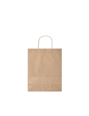 Sac en papier moyen format  personnalisable PAPER TONE M Matières : papier recyclé Couleurs : beige goodies publicitaire durable
