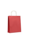 Sac en papier moyen format  personnalisable PAPER TONE M Matières : papier recyclé Couleurs : rouge goodies publicitaire événeme