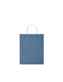 Sac en papier moyen format  personnalisable PAPER TONE M Matières : papier recyclé Couleurs : bleu cadeau client original
