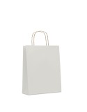 Sac en papier moyen format  personnalisable PAPER TONE M Matières : papier recyclé Couleurs : blanc personnalisable avec votre l