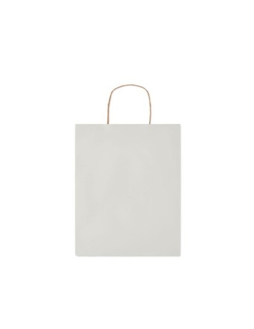 Sac en papier moyen format  personnalisable PAPER TONE M Matières : papier recyclé Couleurs : blanc objet promotionnel éco-respo