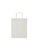 Sac en papier moyen format  personnalisable PAPER TONE M Matières : papier recyclé Couleurs : blanc objet promotionnel éco-respo