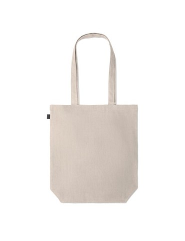 Sac shopping  en chanvre personnalisé pas cher - NAIMA TOTE Matières : chanvre Couleurs : beige cadeau client original