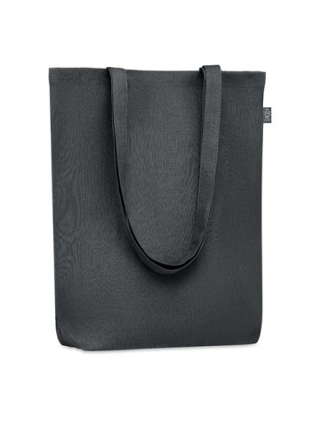 Sac shopping  en chanvre personnalisé pas cher - NAIMA TOTE Matières : chanvre Couleurs : noir goodies publicitaire événementiel