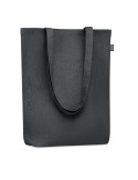 Sac shopping  en chanvre personnalisé pas cher - NAIMA TOTE Matières : chanvre Couleurs : noir goodies publicitaire événementiel