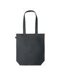 Sac shopping  en chanvre personnalisé pas cher - NAIMA TOTE Matières : chanvre Couleurs : noir livraison express 24h 48h