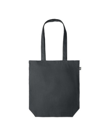 Sac shopping  en chanvre personnalisé pas cher - NAIMA TOTE Matières : chanvre Couleurs : noir goodies publicitaire durable
