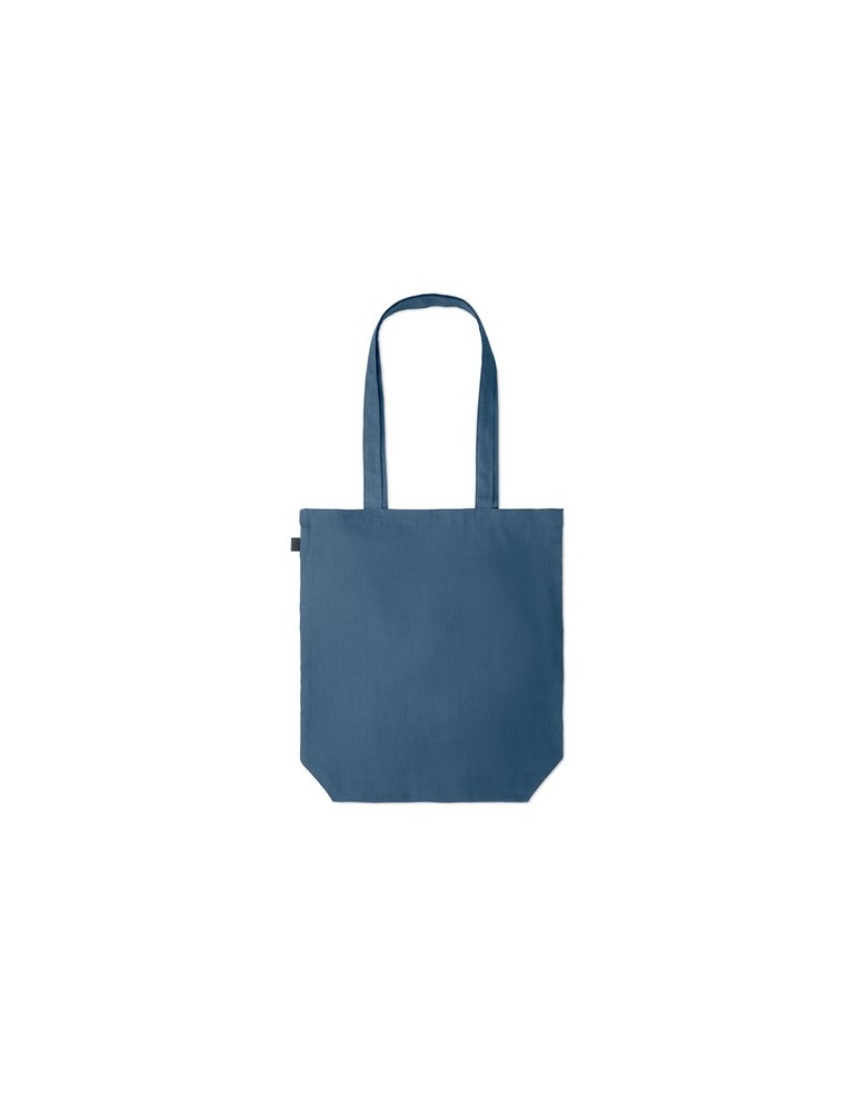 Sac shopping  en chanvre personnalisé pas cher - NAIMA TOTE Matières : chanvre Couleurs : bleu accessoire événementiel unique