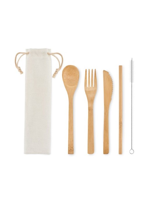 Couverts en Bambou Réutilisables - SETSTRAW