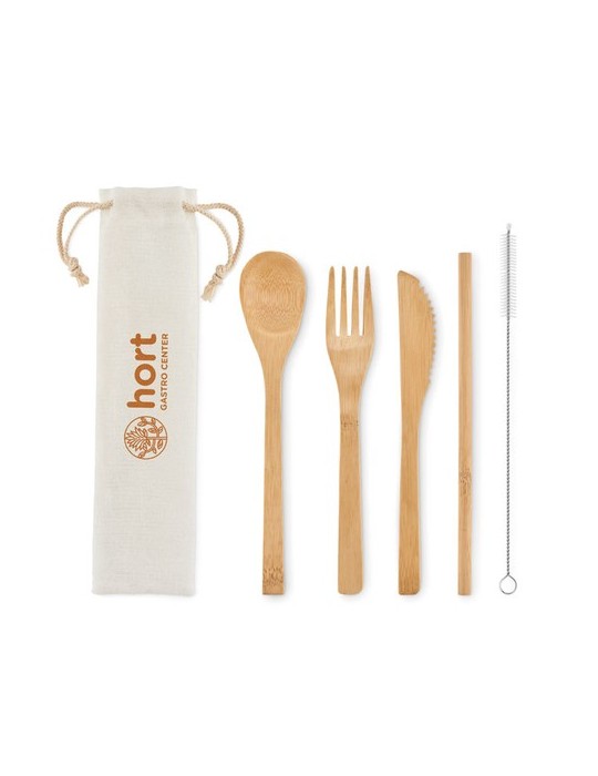 Couverts en Bambou Réutilisables - SETSTRAW