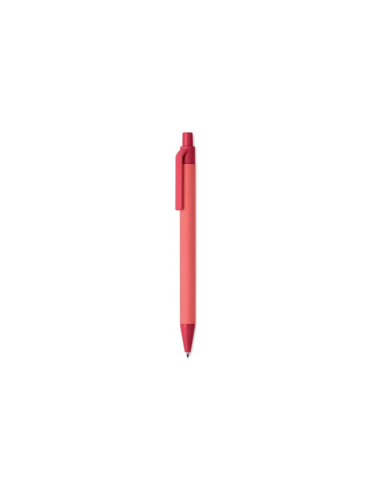 Stylo à bille  en papier et maïs personnalisé - Cartoon Coloured Matières : PLA Couleurs : rouge