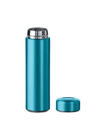 Gourde Isotherme Personnalisable Double Paroi 425 ml - PATAGO Matières : acier inoxydable Couleurs : turquoise personnalisation 