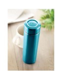 Gourde Isotherme Personnalisable Double Paroi 425 ml - PATAGO Matières : acier inoxydable Couleurs : turquoise impression logo h