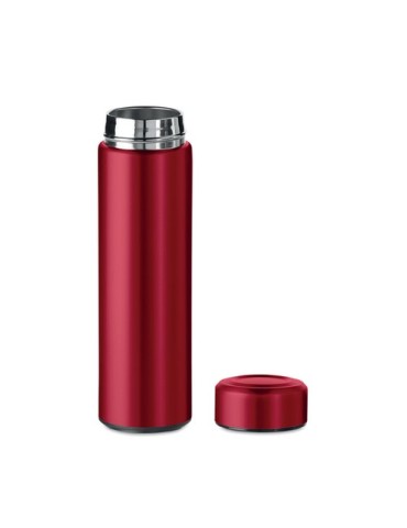 Gourde Isotherme Personnalisable Double Paroi 425 ml - PATAGO Matières : acier inoxydable Couleurs : rouge cadeau collaborateur 
