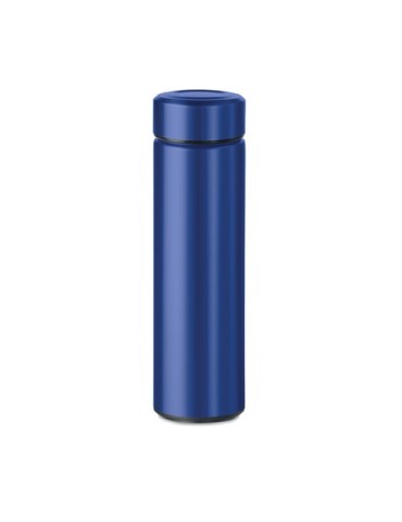 Gourde Isotherme Personnalisable Double Paroi 425 ml - PATAGO Matières : acier inoxydable Couleurs : bleu marquage laser ultra p