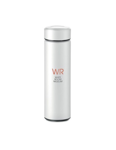Gourde Isotherme Personnalisable Double Paroi 425 ml - PATAGO Matières : acier inoxydable Couleurs : blanc objet publicitaire ro