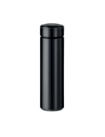 Gourde Isotherme Personnalisable Double Paroi 425 ml - PATAGO Matières : acier inoxydable Couleurs : noir personnalisable avec v