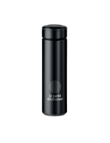 Gourde Isotherme Personnalisable Double Paroi 425 ml - PATAGO Matières : acier inoxydable Couleurs : noir goodies entreprise des