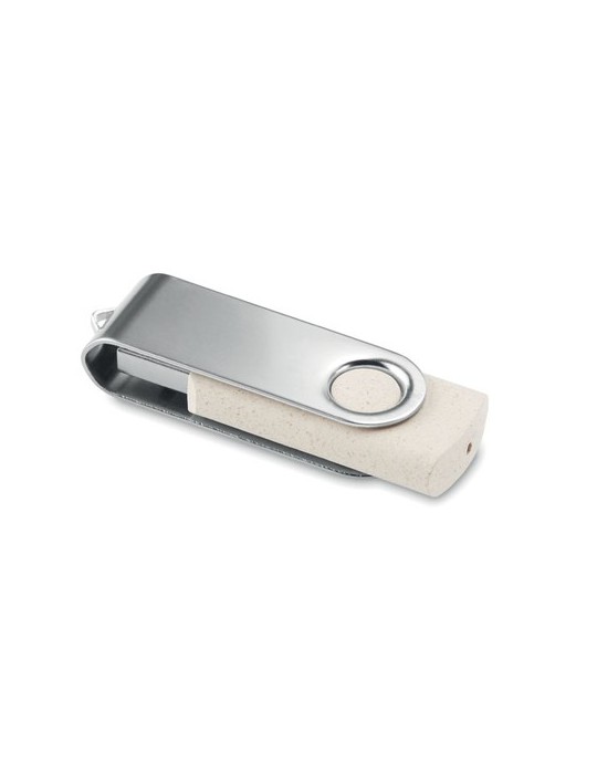Clé USB Éco-responsable 16Go Personnalisée TECHMATE+ Matières : polypropylène (PP) Couleurs : beige