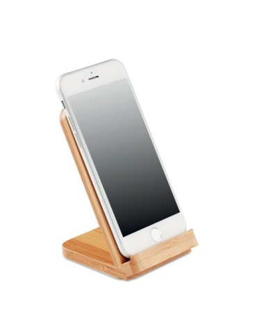 Chargeur sans fil  en bambou WIRESTAND Matières : bambou Couleurs : bois cadeau entreprise pas cher