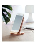 Chargeur sans fil  en bambou WIRESTAND Matières : bambou Couleurs : bois objet promotionnel éco-responsable