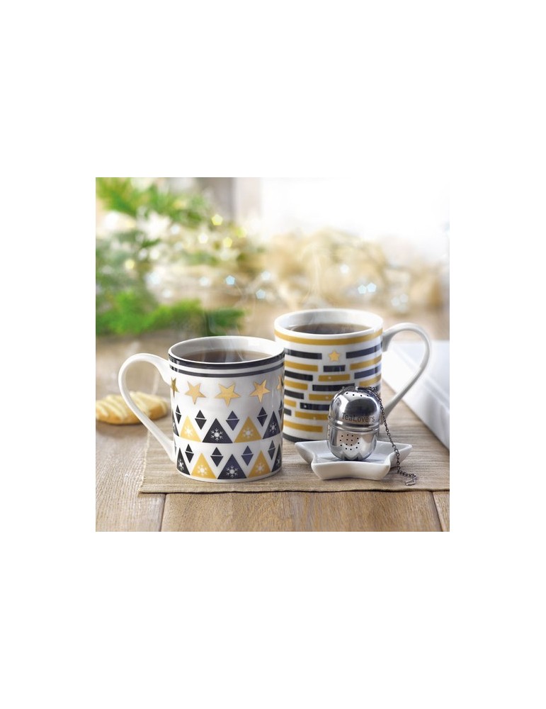 Tasse UNIQUE avec Soucoupe et Infuseur - Élégance & Praticité